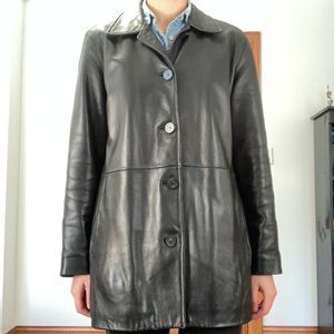 Danier vintage black leather jacket